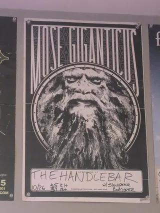Show flyer, mose giganticus, slowpoke rodriguez, Pensacola FL, Oct 26, 2011