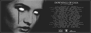 Show flyer, downfall of gaia, Pensacola FL, Feb 1, 2015