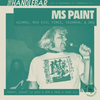 Show flyer, mspaint, acorns +3, Pensacola FL, Aug 12, 2022