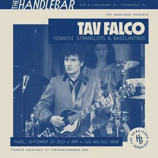 Show flyer, tav falco, hibachi stranglers +1, Pensacola FL, Sep 29, 2022