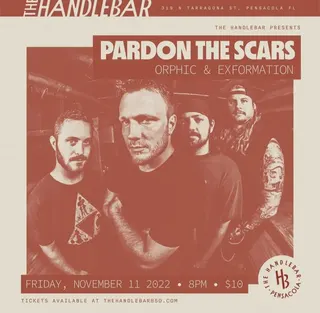 Show flyer, the pink stones, forrest philpot & karis +1, Pensacola FL, Nov 12, 2022