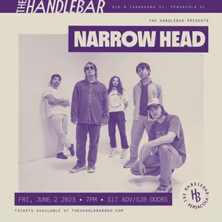 Show flyer, narrow head, Pensacola FL, Jun 2, 2023