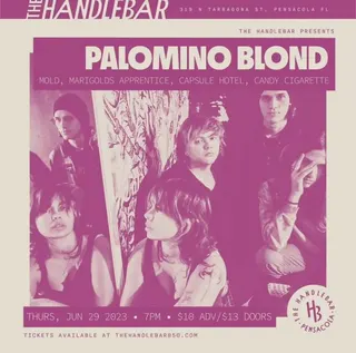 Show flyer, palomino blond, mold +3, Pensacola FL, Jun 29, 2023