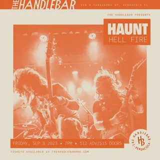 Show flyer, haunt, hell fire, Pensacola FL, Sep 8, 2023