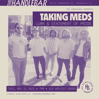 Show flyer, taking meds, lurk +1, Pensacola FL, Nov 21, 2023