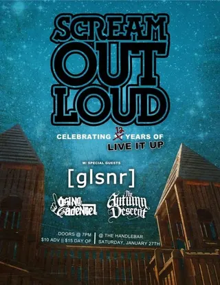 Show flyer, scream out loud, glsnr +2, Pensacola FL, Jan 27, 2024