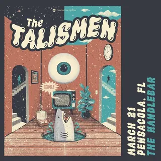 Show flyer, the talismen, Pensacola FL, Mar 21, 2024