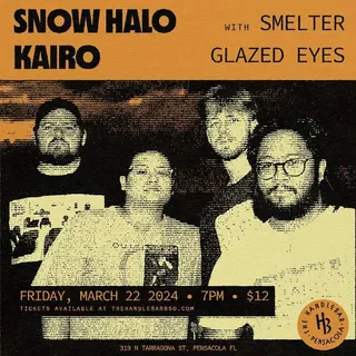 Show flyer, kairo, smelter +2, Pensacola FL, Mar 22, 2024