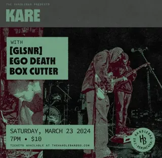 Show flyer, kare, glsnr +2, Pensacola FL, Mar 23, 2024