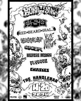 Show flyer, asg, red beard wall +6, Pensacola FL, Apr 20, 2024