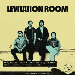 Show flyer, levitation room, Pensacola FL, May 1, 2024