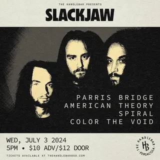 Show flyer, the handlebar, Pensacola FL, Jul 3, 2024