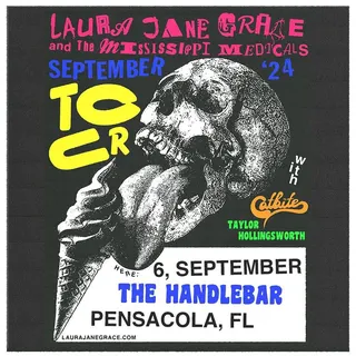 Show flyer, laura jane grace, catbite +2, Pensacola FL, Sep 6, 2024
