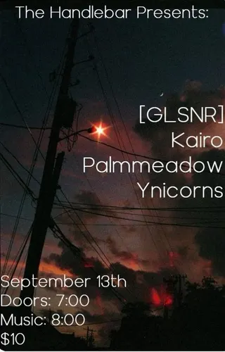Show flyer, [glsnr], kairo +2, Pensacola FL, Sep 13, 2024