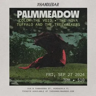Show flyer, palmmeadow, the nova +1, Pensacola FL, Sep 27, 2024
