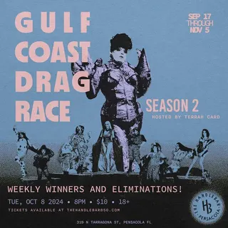 Show flyer, gulf coast drag race, Pensacola FL, Oct 8, 2024