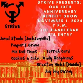 Show flyer, jamal steele, pauper's grave +6, Pensacola FL, Nov 1, 2024