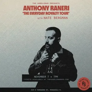 Show flyer, anthony raneri, nate bergman, Pensacola FL, Nov 7, 2024