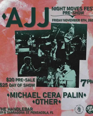 Show flyer, the handlebar, Pensacola FL, Nov 8, 2024
