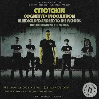 Show flyer, cytotoxin, cognitive +4, Pensacola FL, Nov 22, 2024
