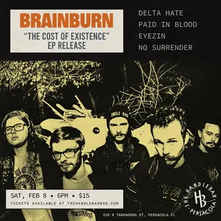 Show flyer, the handlebar, Pensacola FL, Feb 8, 2025