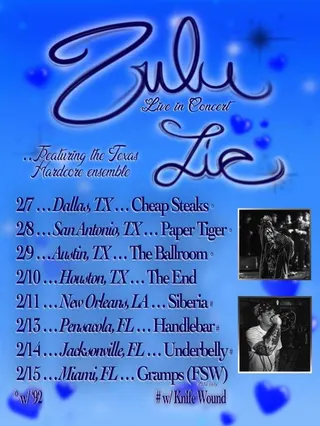 Show flyer, zulu, lie +1, Pensacola FL, Feb 13, 2025