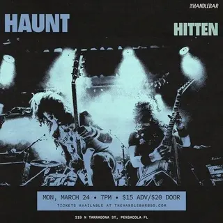 Show flyer, haunt, hitten, Pensacola FL, Mar 24, 2025