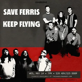 Show flyer, save ferris, keep flying, Pensacola FL, May 14, 2025
