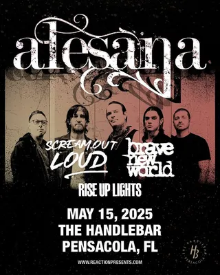 Show flyer, rise up lights, Pensacola FL, May 15, 2025