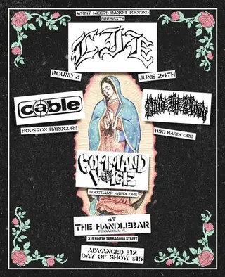 Show flyer, lie, cable +2, Pensacola FL, Jun 24, 2025