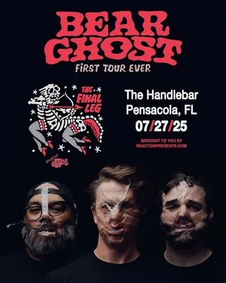 Show flyer, bear ghost, Pensacola FL, Jul 27, 2025