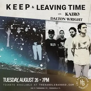 Show flyer, keep, leaving time +1, Pensacola FL, Aug 26, 2025