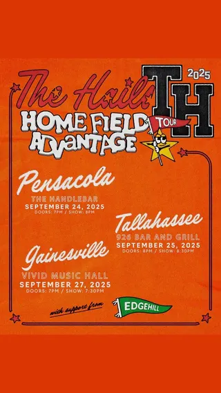 Show flyer, the hails, edgehill, Pensacola FL, Sep 24, 2025
