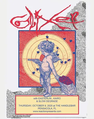 Show flyer, easterlin, slow degrade +1, Pensacola FL, Oct 9, 2025