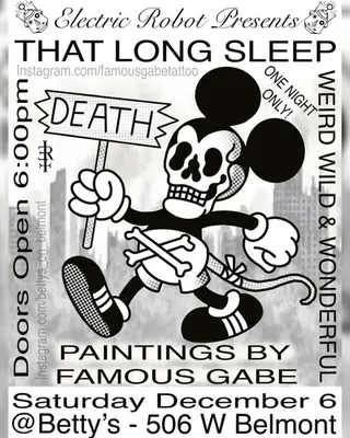Show flyer, that long sleep, Pensacola FL, Dec 6, 2025