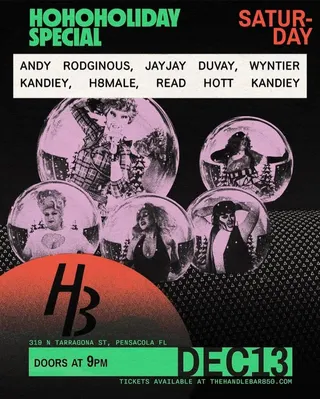 Show flyer, hohoholiday special, Pensacola FL, Dec 13, 2025