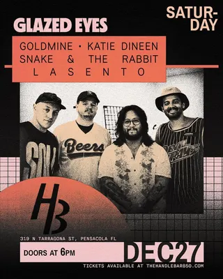 Show flyer, tirra lirra, other +2, Pensacola FL, Dec 27, 2025