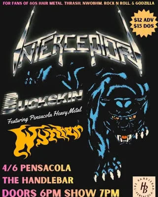 Show flyer, interceptor, buckskin +1, Pensacola FL, Apr 6, 2026