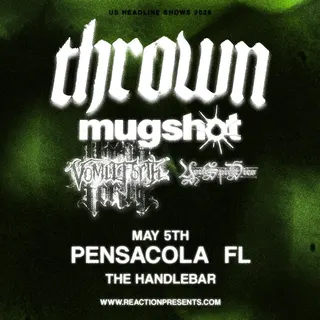 Show flyer, thrown, mugshot +2, Pensacola FL, May 5, 2026