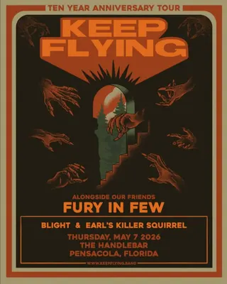 Show flyer, keep flying, fury in few +2, Pensacola FL, May 7, 2026
