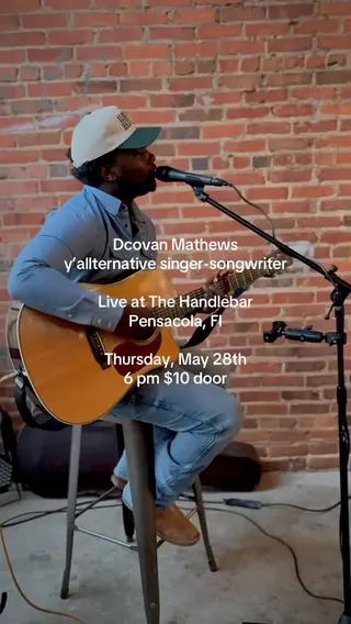 Show flyer, dcovan mathews, Pensacola FL, May 28, 2026