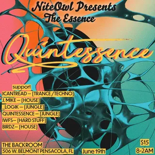 Show flyer, icantread, j. mike +4, Pensacola FL, Jun 19, 2026