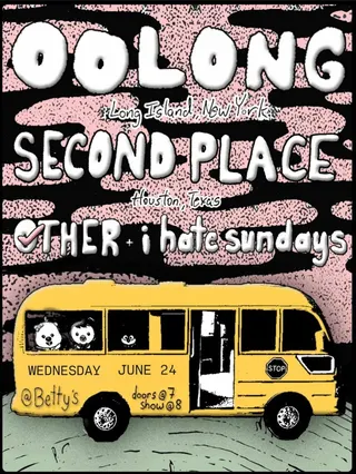 Show flyer, bettys, Pensacola FL, Jun 24, 2026