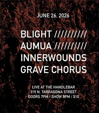 Show flyer, blight, Pensacola FL, Jun 26, 2026