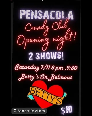 Show flyer, pensacola comedy club, Pensacola FL, Jul 11, 2026