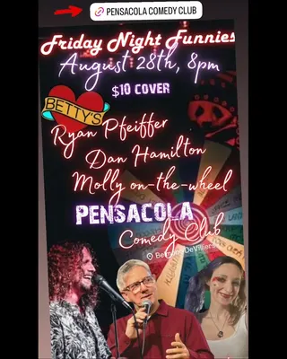 Show flyer, betty's, Pensacola FL, Aug 28, 2026