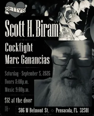 Show flyer, betty's, Pensacola FL, Sep 5, 2026