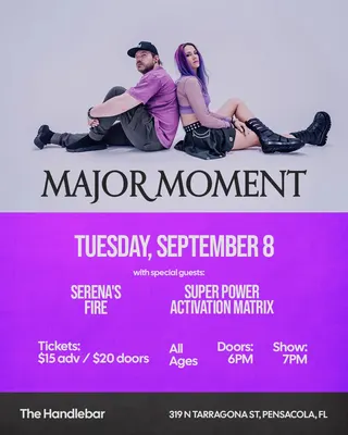 Show flyer, the handlebar, Pensacola FL, Sep 8, 2026