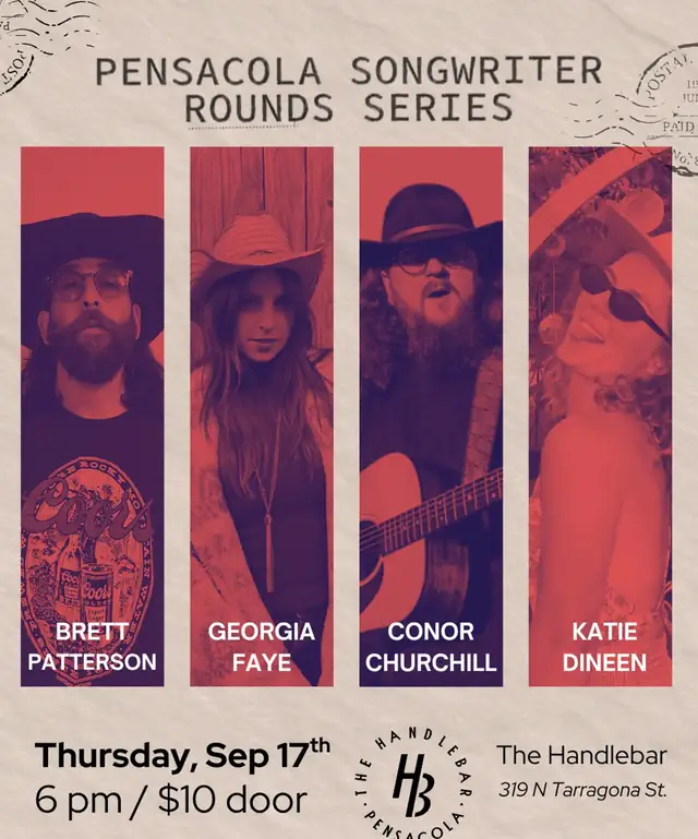 Show flyer, the handlebar, Pensacola FL, Sep 17, 2026