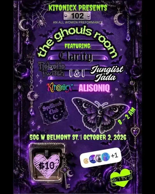 Show flyer for Alisoniq in Pensacola, FL, Oct 2, 2026